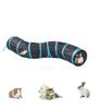 Foldable Cat Cat Pet Long Collapsible and Great for Easy and Stress Relief Tunnel, Toy, Supplies, Tunnel, Washable, Exercise, Storage, (Small, Blue)
