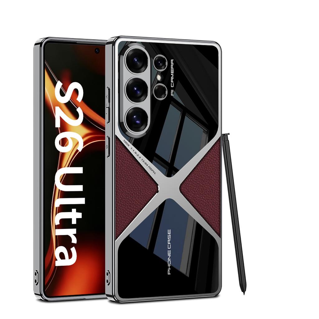 Samsung S26Ultra Mobile Phone Case Foreign Trade S26Ultra Electroplating Supersonic Anti-drop Mobile Phone Case