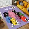 Custom Name Colorful Creatures Living Room Non-Slip Area Rug Soft Carpet for Bedroom Kids Playroom Sofa Office Home Decor Doormat