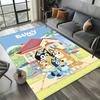 3D Print B-Blueys Family Cartoon Dog Carpet Rug for Living Room Bedroom Home Sofa Decoration,Kid Play Non-slip Floor Mat
