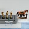 Resin Thinker Horse Art Sculpture Abstract Figurine Tabletop Decoration for Office Bookshelf Living