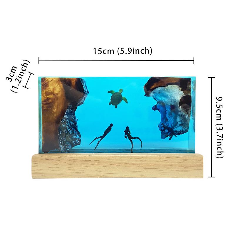 Creative Ocean Animal Series Ornaments With Usb Plug In Home&Office Atmosphere Night Light Decor Craft Gifts For Children&Adults