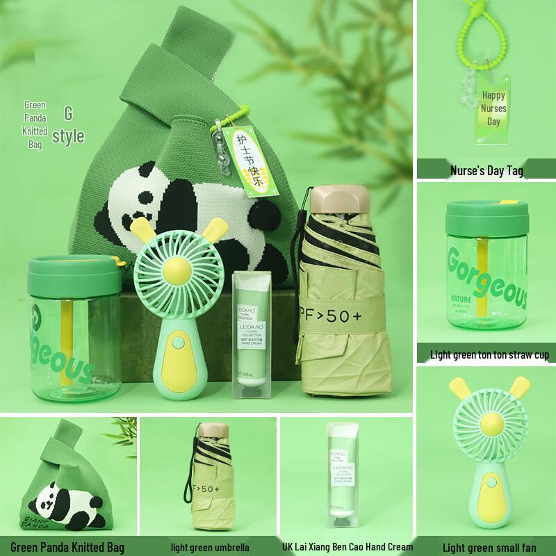 Green Giant Panda Knitted Souvenir Bag Green Giant Panda Knitted Bag G-style