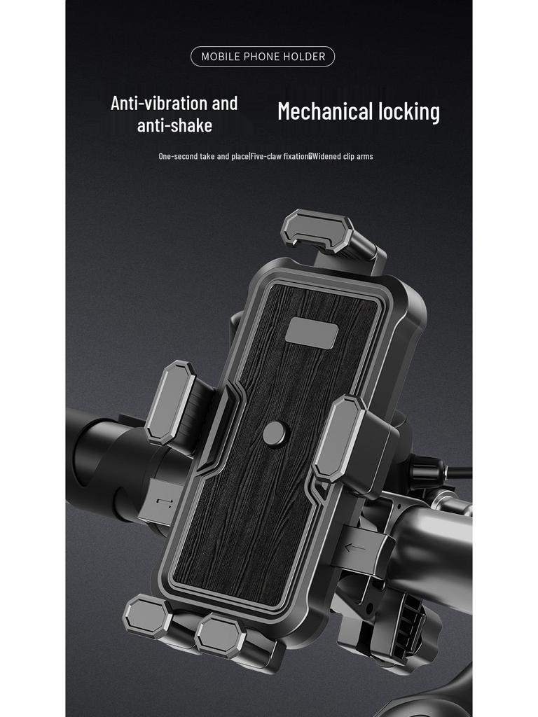 Universal Shockproof Phone Holder for Bicycle and Motorcycle Navigation