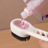 Multi-Functional Shoe And Laundry Brush With Liquid Dispensing Function, Suitable For Home Use, Press-Type Liquid Dispensing.