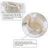 Round Gift Box Ribbon Soft Flannel Present Box for Wedding Candy Xmas Birthdays 3.9 X 6.1in