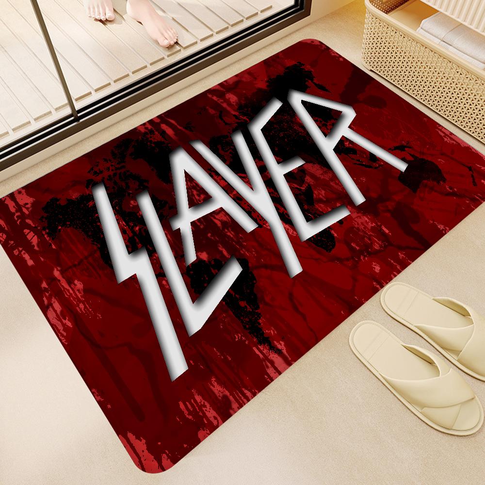 S-Slayer Heavy Metal Band Music Room Mats Nordic Style Home Doormat Bathroom-Toilet Mats Bedroom Hotel Decor Mat
