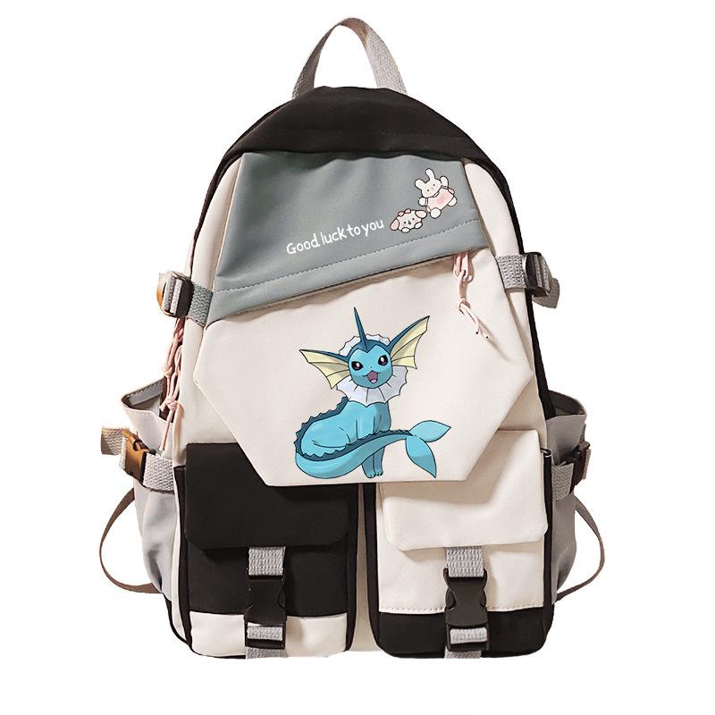 Pokemon Elf Peripheral Printed Casual Backpack Elementary and Secondary School Students Large Capacity Backpack