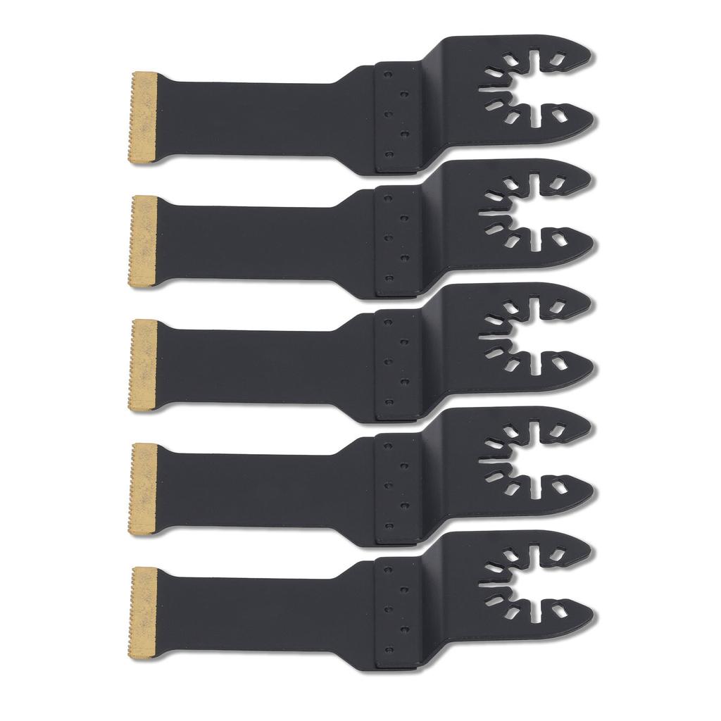 5Pcs Oscillating Tool Saw Blade Multifunctional Professional Titanium Plated Multitool Blades Kit