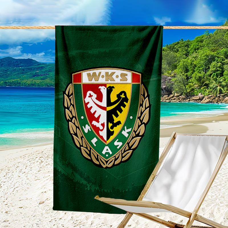 1pc Football Team (51) Beach Towel, Beach and Seaside Swimming Pool Equipment, Fashion Pattern, Rectangular, Travel Essentials