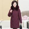 2024 Women's Plus Size Fur Collar Winter Down Jacket - Fashionable, Warm, Thickened Mother's Trend.
