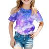 Children's Fashion Casual Short Sleeve Easter Bunny Printed Round Neck Short Sleeve T-Shirt Top