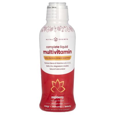 NutraChamps, Complete Liquid Multivitamin, Raspberry, 30 Fl Oz (887.206 Ml)
