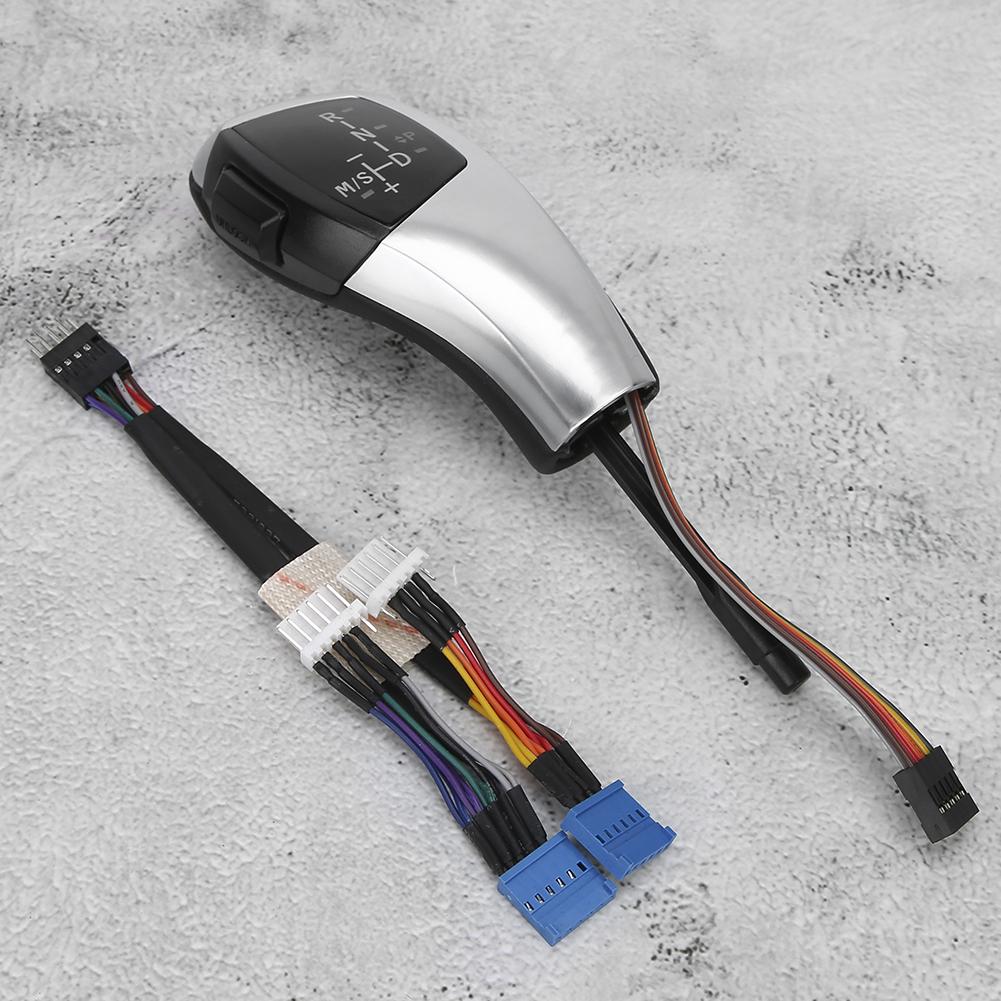 For F30 Style LHD Automatic LED Gear Shift Knob Retrofit Kit For BMW E90 E92 E84 E89Silver
