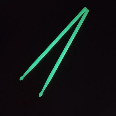 Baguettes de tambour professionnelles 5A, 2 pièces, lumineuses, légères, poignées antidérapantes, brillent dans le noir, éclairent