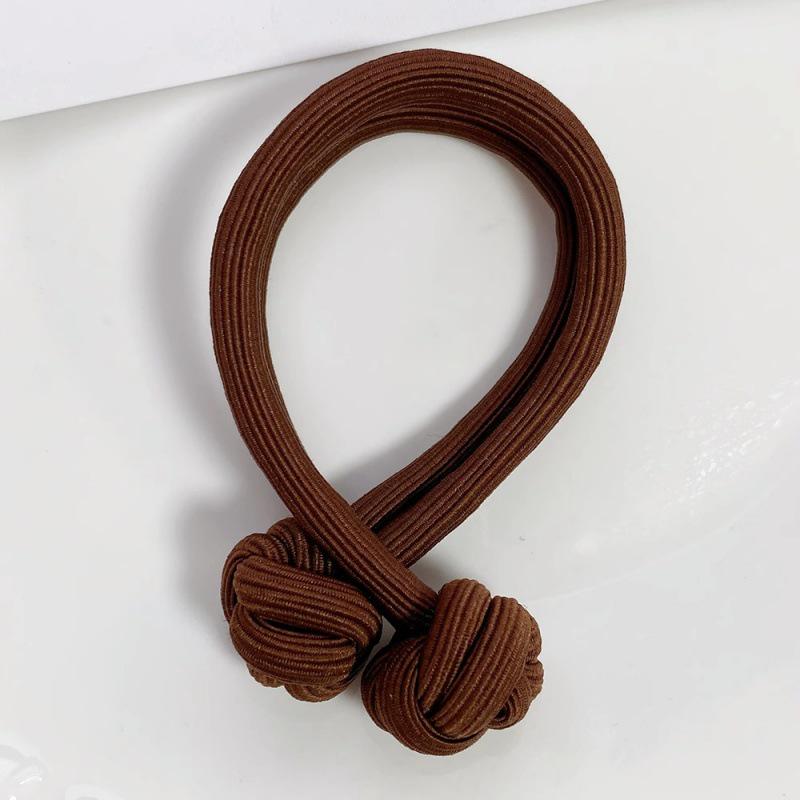 Elastic Dopamine High Ponytail Hair Tie – Thick, Knotted Rubber Band for Girls