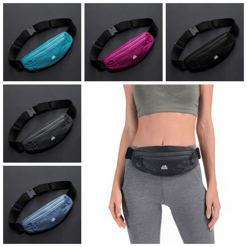 Adjustable Sports Waist Bag Ultra-Thin Running Waist Bag Bum Bag Mobile Phone Waist Bag  Outdoor