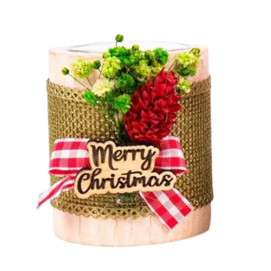 

Рождественский подсвечник деревянный Merry Christmas подсвечник для чайной свечи праздничное украшение рождественский подсвечник для праздничного подарка декор для новогодней вечеринки D