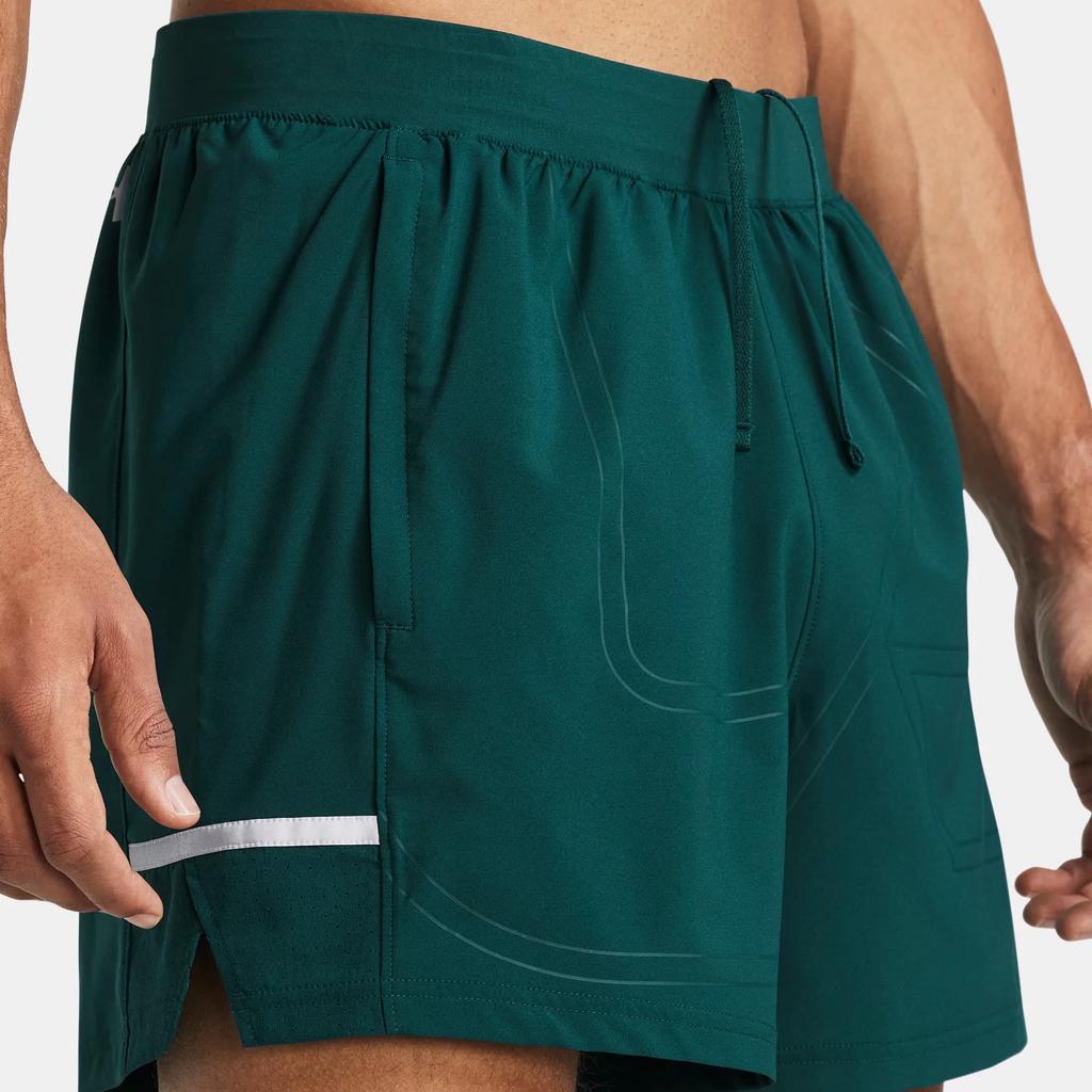 Under Armour UA Zone Pro Solid Color Lace Loose Mid Waist Sports Shorts Men Shorts Aqua 1384141-449