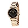 Catlin Black Diamonds Dial Rose Gold Steel Strap Watch for Women - MK3356