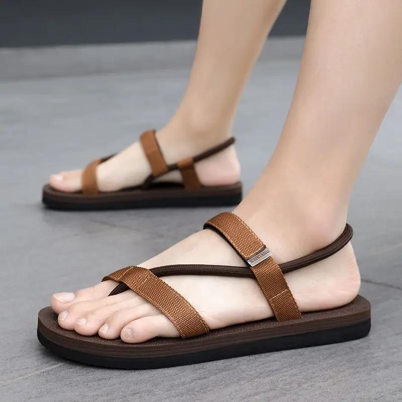 Fashion Outdoor Men's Sandal Beach Flat Non-slip Eva High Quality Buy Adult Original Summer Sale Trend 2025 Stylish Clearance Male Shoe