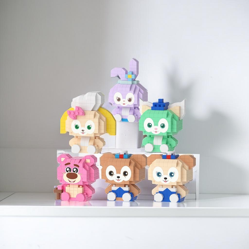 Lele Bruder Kompatibles Erdbeerbär Cartoon Niedliches Mini Baustein Set Für Mädchen 100-200 Teile