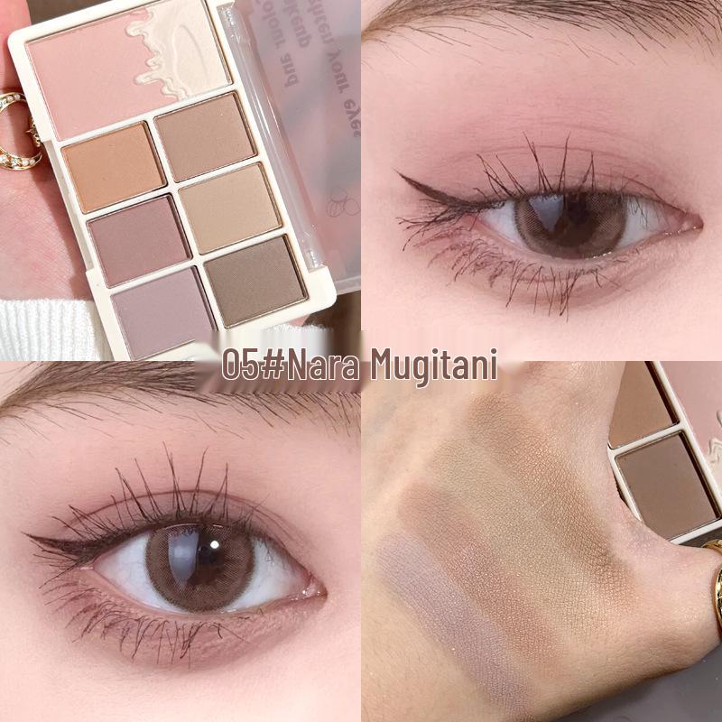 

Xixi 2022 Lotus Root Pink All-in-One Palette: Eyeshadow, Contour, Highlight & Blush. 3.5g blush + 1.4g*6 eyeshadow