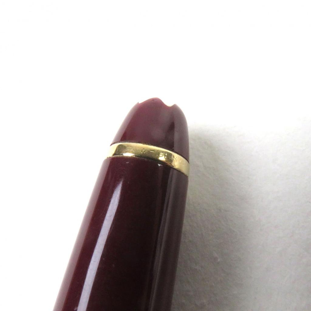 Very Good MONTBLANC Ballpoint pen Meisterstck Logo engraved White Star Twist style Used