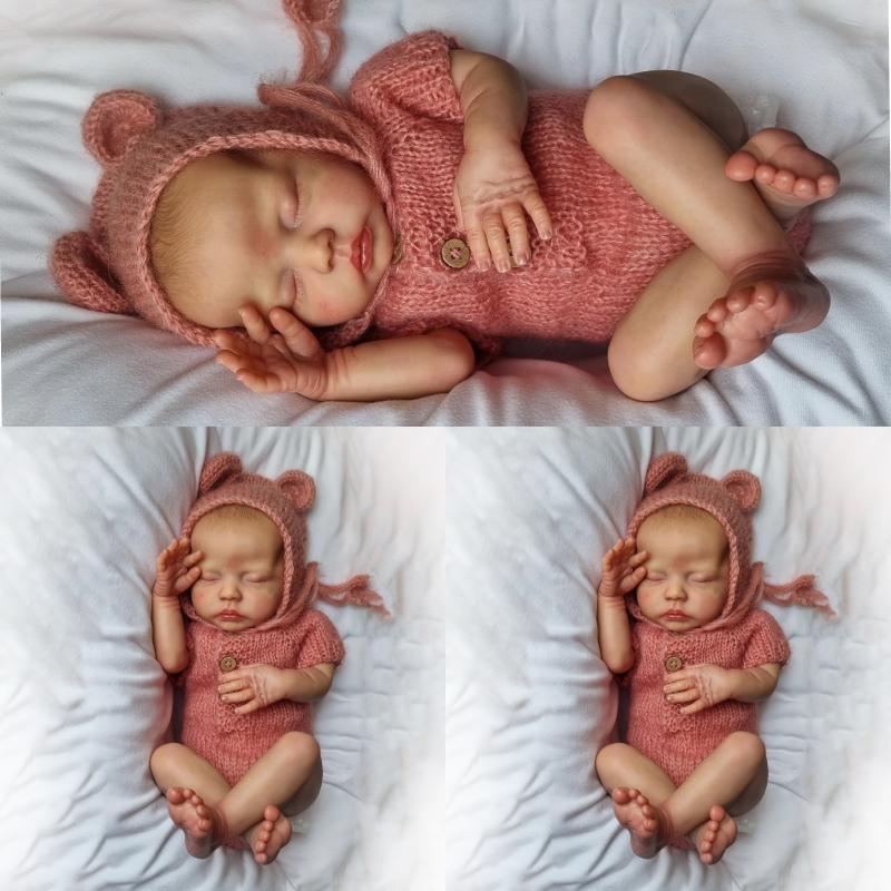 19in Npk Lifelike Reborn Baby Dolls Realistic Newborn Full Body Real Life Toys