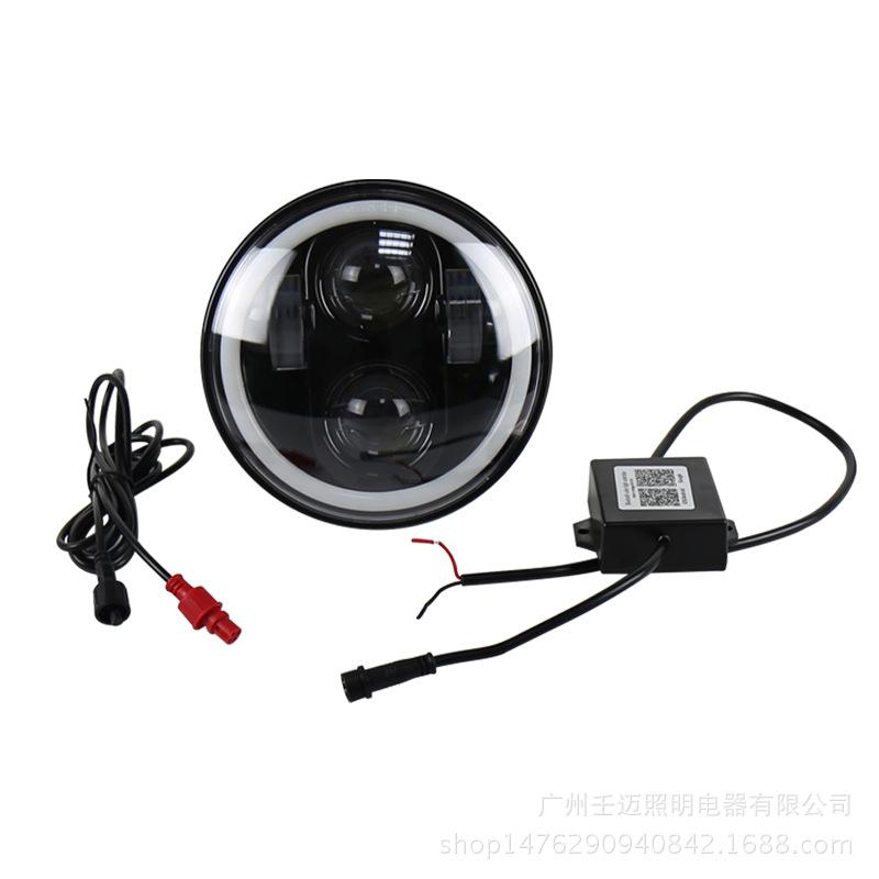 5.75-Inch RGB Harley Motorcycle Headlight, 40W High Brightness for European & American Models