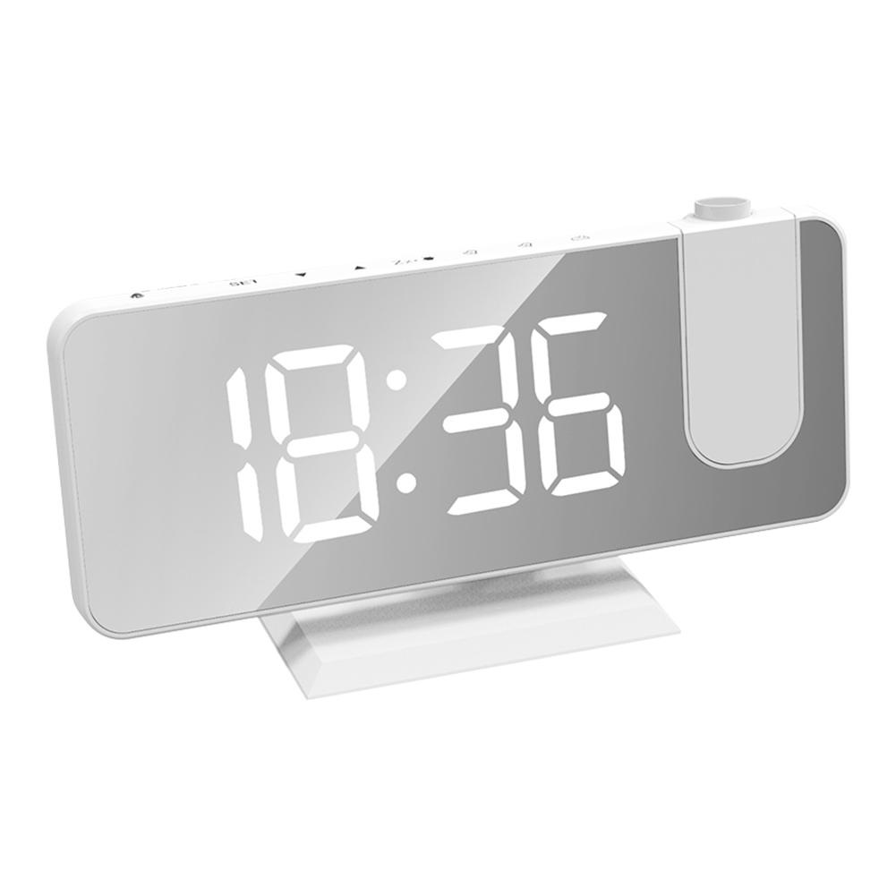 Despertador Digital LED Multifuncional Inteligente Luminoso Relógio Projetor de Teto Tela Grande Decoração de Quarto Cabeceira