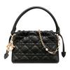 Lady Dior Milly Ratanový vzor Ovčí kůže Kabelka Mini Dámská Černá S0981ONMJ-M900