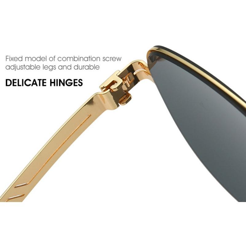 Classic Big Frame Pilot Sun Glasses Fashion Gradient Sunglasses For Men Design Anti-Reflective Uv400