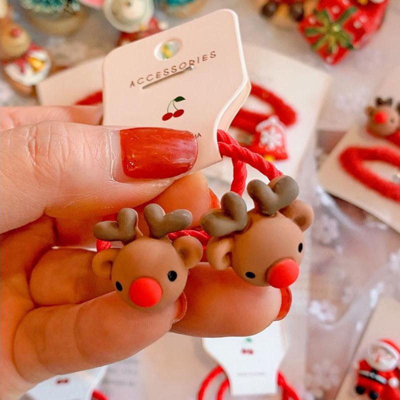 

2022 Милая рождественская повязка на голову для детей: Новогодний ободок «Снеговик и Санта»