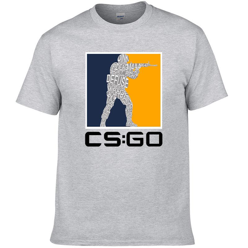 Counter Strike O Neck TShirt CSGO Blood Youth Shooting Pure Cotton Original T Shirt Men Tops Fashion Hot Sale17 cs go