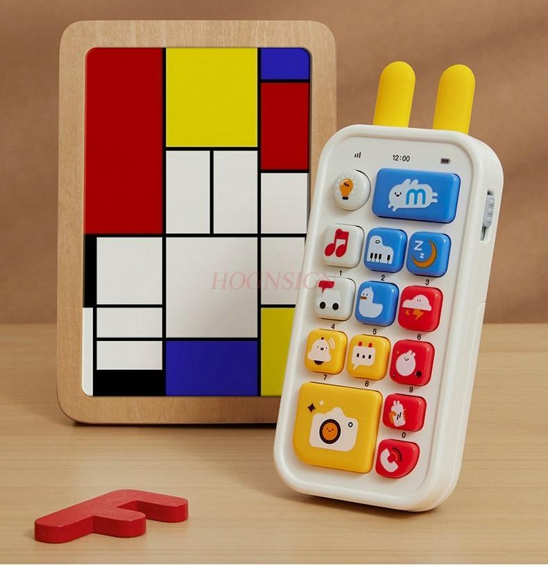 Early Childhood Education Mobile Phone Baby Baby Simulation Button Music Phone Girl Can Bite Educational Toys