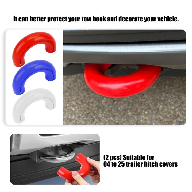 2Pcs Universal Fit Tow Hook Protector Front Tow Hook Cover Set Smooth Tow Hook Cover Protection Suitable for F150