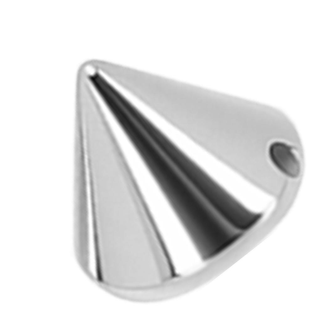 200 Pcs Spike Cone Studs 8x8mm Plastic Punk Style Spike Studs Cone Rivets for Jackets Shoes Bags Belts Silver
