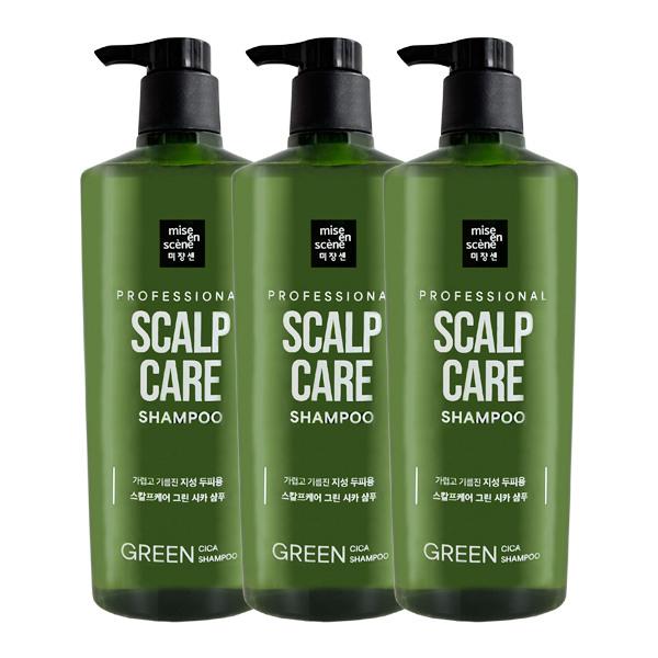 mise en scène Scalp Care Green Cica Shampoo 680ml x3