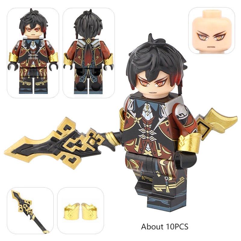 Original Genshin Impact Figur MOC Bausteinspielzeug für Kinder