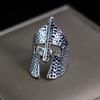 European and American Men's Trendy Metal Ring, Retro Style Cool and Handsome Design Totem Geometric Men's Ring