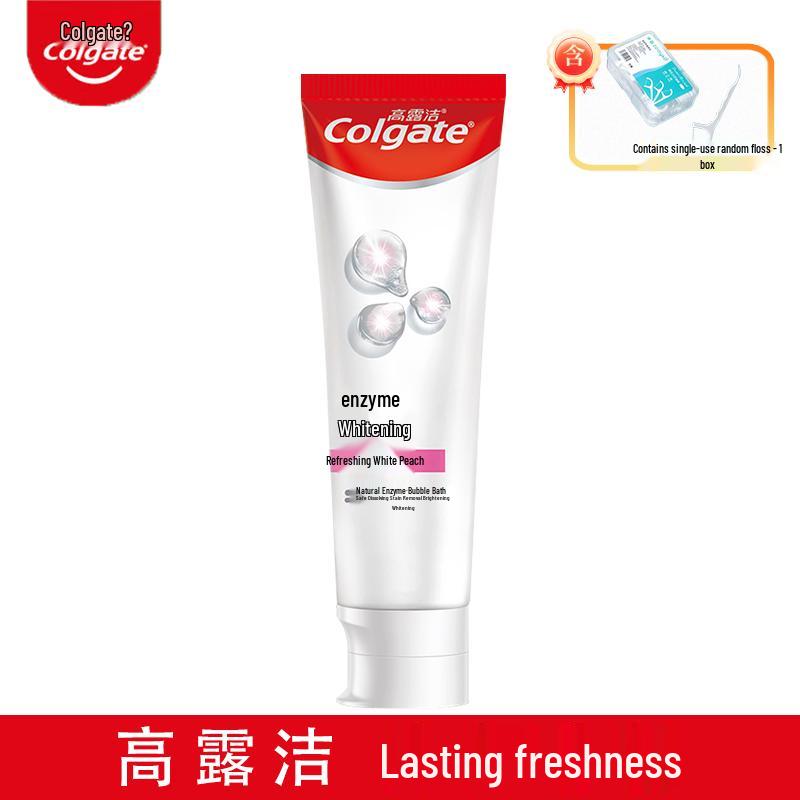 

Colgate Active Enzyme Whitening Toothpaste with White Peach & Floss