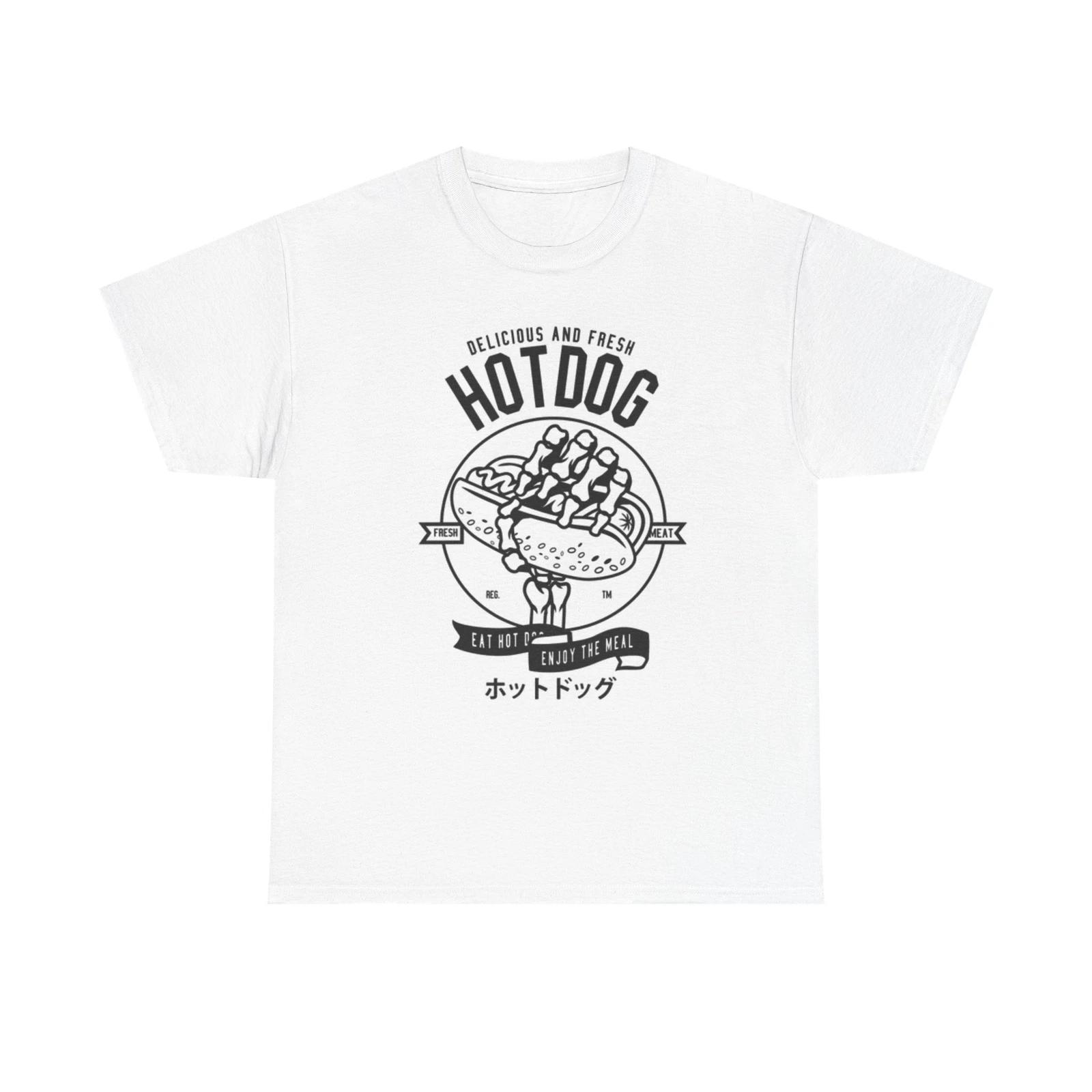 Men s and Women s T-shirts Hot Dog Death L