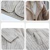 Hooded Double-sided Plush Cardigan Jacket Women's Loose Buttonless Outerwear Solid Color Long Sleeved Coat Warm Casual Autumn and Winter