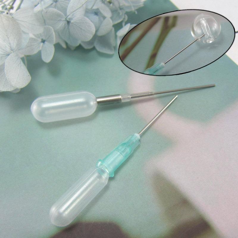 

5pcs 0.2ML Plastic Dropper Needle Hole Essential Oil Perfume Bottle with Injection Adder Accessories Dispensing Tool. as the picture