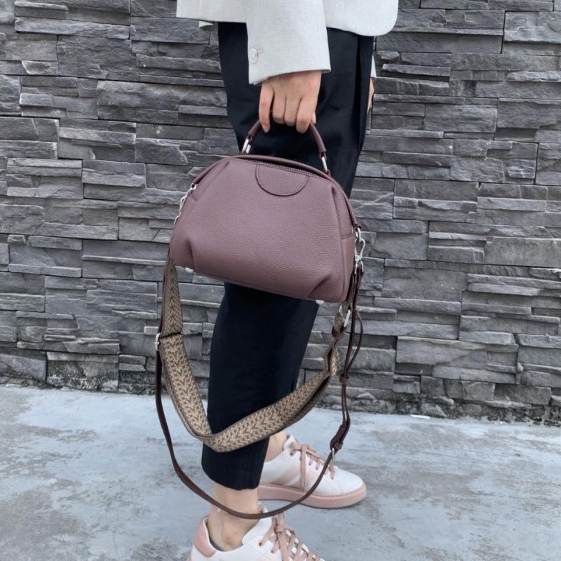 Geantă de damă din piele naturală, toamnă, geantă de umăr pentru femei, geantă de umăr Premium Sense Geantă de mână retro pentru navetiști