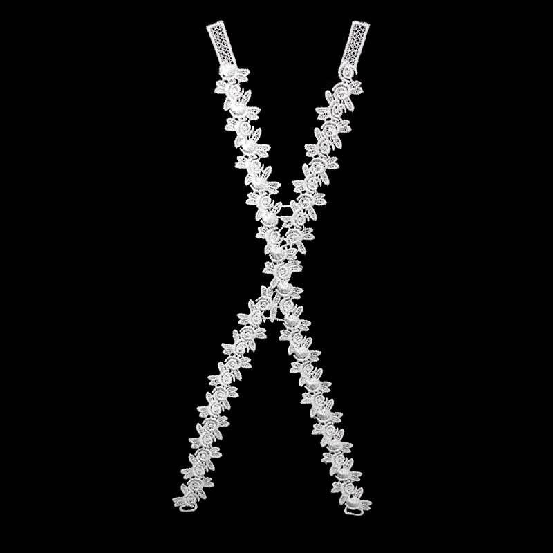 

Water-Soluble Lace Embroidery Small Flowers, Three-Dimensional Hollow Embroidery Diy Lace, Underwear Suspender Accessories from 500 packs белый