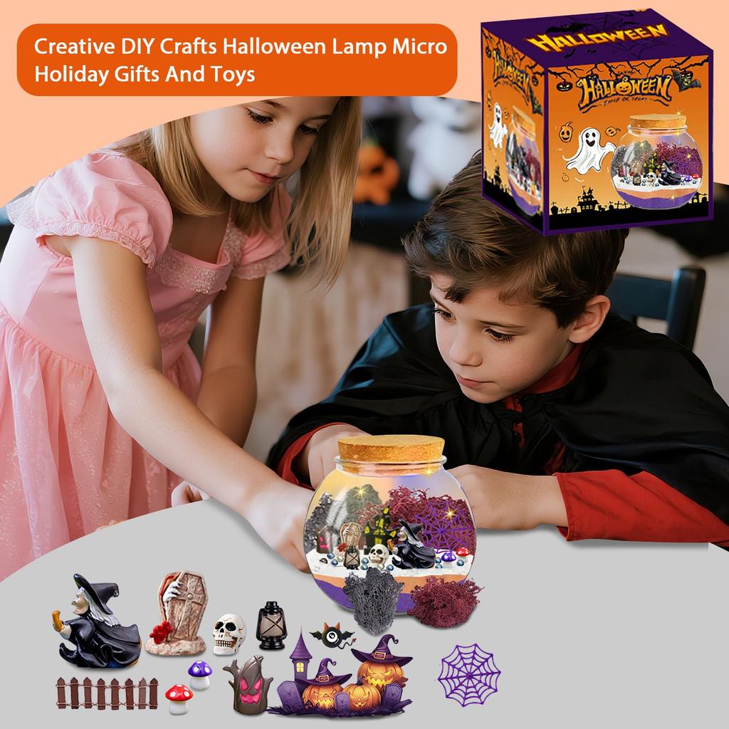 Creative DIY Crafts Halloween Lamp Micro  Holiday Gifts And Toys