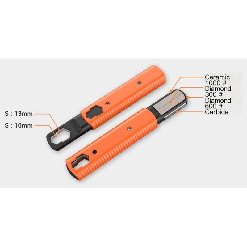 Ostrzałka do ostrzy narzędzi ogrodowych Do ostrzenia ostrzy kosiarek Sekatory ogrodowe Maczety Nożyce do żywopłotów Nożyczki Siekiery