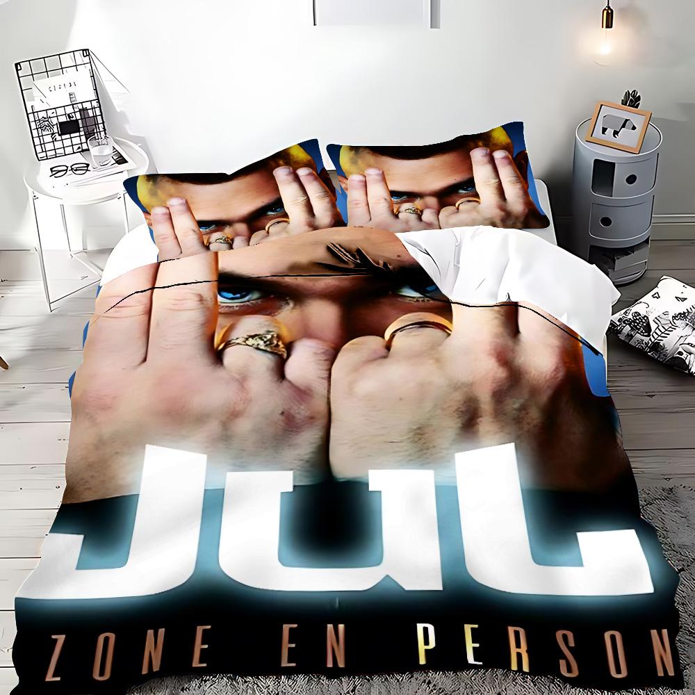 Raper JuL C'est Pas Des Lol Duvet Pilowcase Beding Set Adult People Boy Girl Bedrom Decoration Children Single Double Large Sized Dimensions